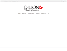 Tablet Screenshot of dillonscreen.com